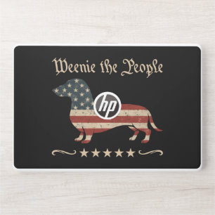 Weenie The People Dachshund 4th Of July HP Laptop Skin