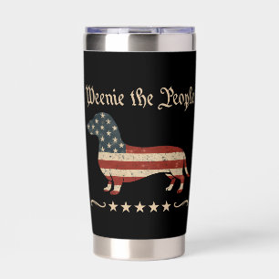 Weenie The People Dachshund 4th Of July Insulated Tumbler