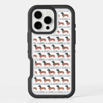Weenie The People Dachshund 4th Of July iPhone 16 Pro Max Case