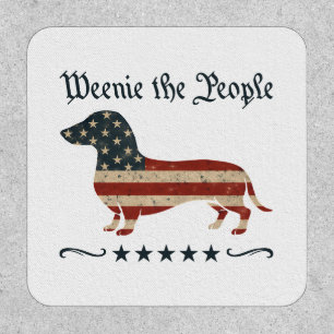 Weenie The People Dachshund 4th Of July Patch