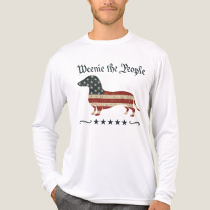 Weenie The People Dachshund 4th Of July Tri-Blend Shirt