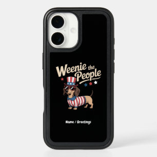 Weenie The People Funny Dachshund Lover July 4th iPhone 16 Case