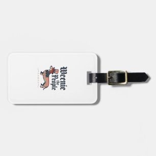 Weenie the People Patriotic Dachshund T-Shirt_1 Luggage Tag
