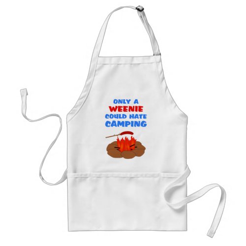 Weenies Hate Camping Adult Apron