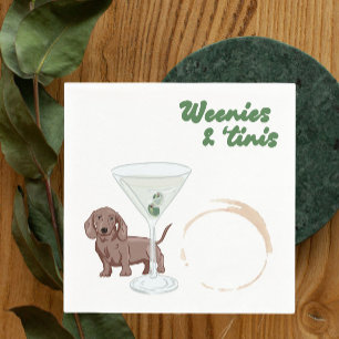 Weenies & Martinis Party  Napkins