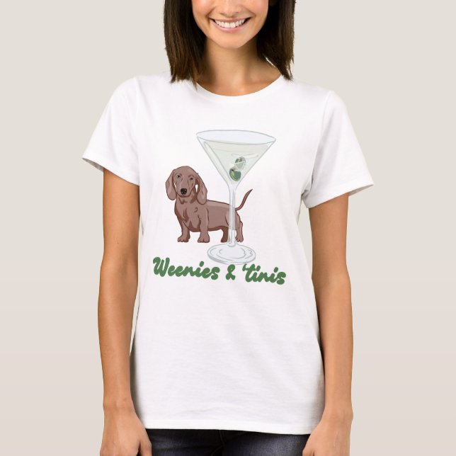 Weenies & Martinis  T-Shirt (Front)
