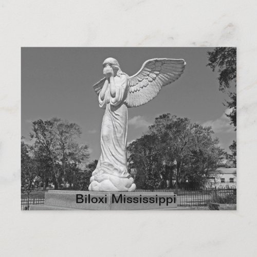 Weeping Angel at Biloxi Visitor Center Postcard