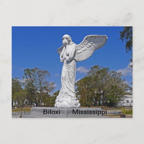 Weeping Angel at Biloxi Visitor Center Postcard