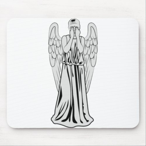 weeping angel mouse pad