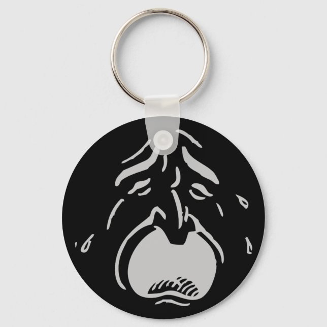Weeping Face Keychain (Front)