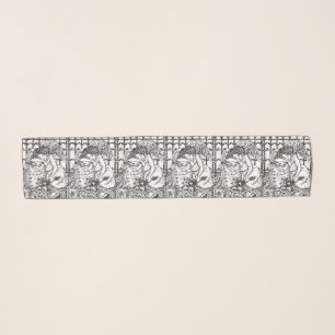 WEEPING GUARDIAN ANGEL IN CEMETERY, CHIFFON SCARF