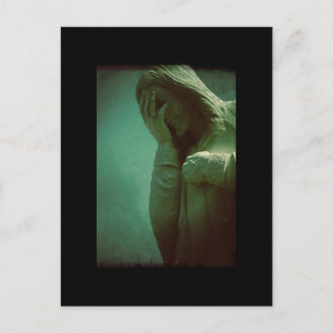 Weeping Jesus Postcard Oklahoma City