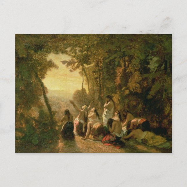 Weeping of the Daughter of Jephthah, 1846 Postcard (Front)