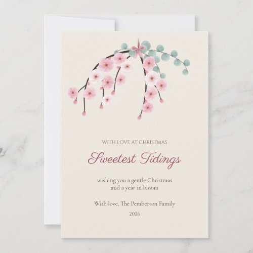 Weeping Plum Family Christmas Card