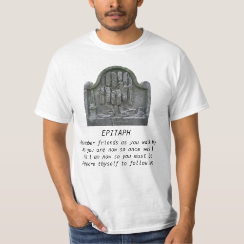 Weeping Willow and Widow Epitaph shirt