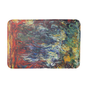 Weeping Willow at Giverny (by Claude Monet) Bath Mat