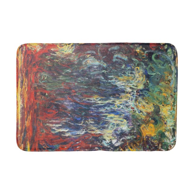Weeping Willow at Giverny (by Claude Monet) Bath Mat (Front)