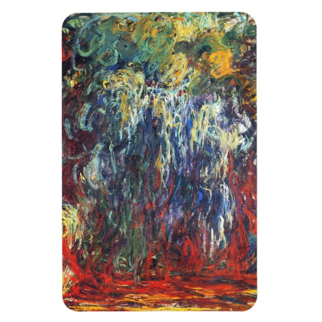 Weeping Willow at Giverny (by Claude Monet) Magnet (Vertical)