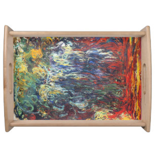 Weeping Willow at Giverny (by Claude Monet) Serving Tray