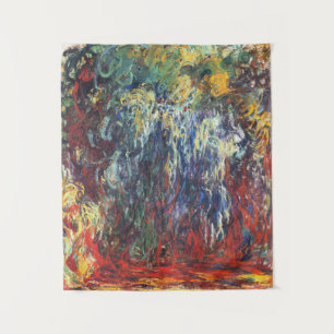 Weeping Willow at Giverny (by Claude Monet) Tapestry