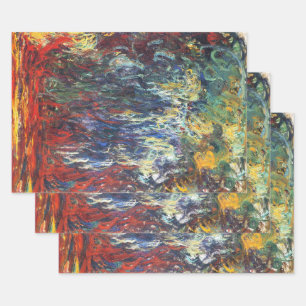 Weeping Willow at Giverny (by Claude Monet) Wrapping Paper Sheets