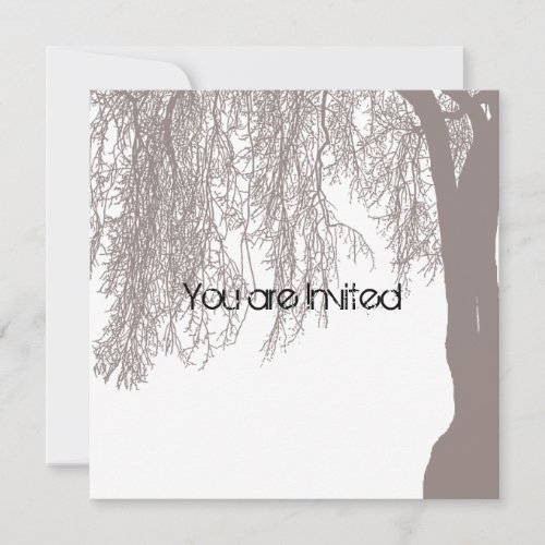 Weeping Willow Baby Shower Invite