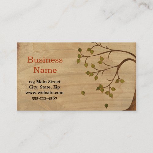 Weeping Willow Business Card Template