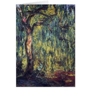 Weeping Willow by Claude Monet, Vintage Fine Art Cards