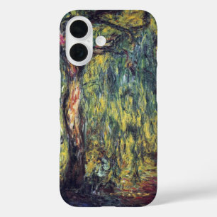 Weeping Willow by Claude Monet, Vintage Fine Art iPhone 16 Case