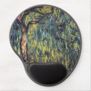 Weeping Willow by Claude Monet, Vintage Fine Art Gel Mouse Pad