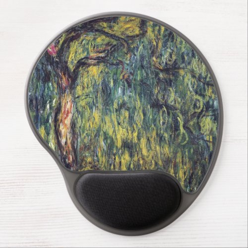 Weeping Willow by Claude Monet Vintage Fine Art Gel Mouse Pad