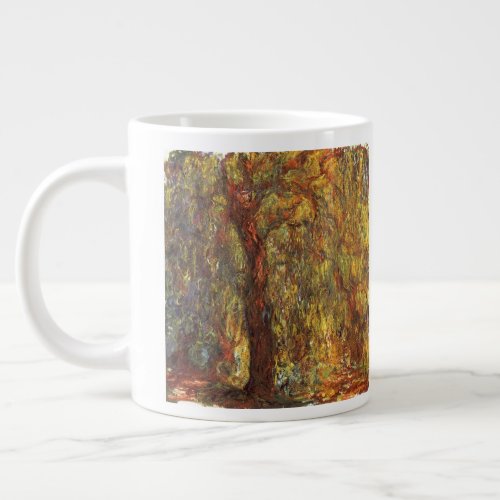 Weeping Willow by Claude Monet Vintage Fine Art Large Coffee Mug