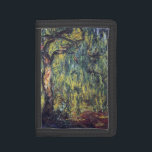 Weeping Willow by Claude Monet, Vintage Fine Art Tri-fold Wallet<br><div class="desc">Weeping Willow II (1918) by Claude Monet is a vintage impressionist fine art nature painting. It is part of a series of willow tree paintings that Monet painted in his gardens in Giverny, France. A grove of trees in a forest during the autumn season. About the artist: Claude Monet (1840-1926)...</div>