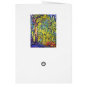 Weeping Willow Claude Monet Cards (Back)