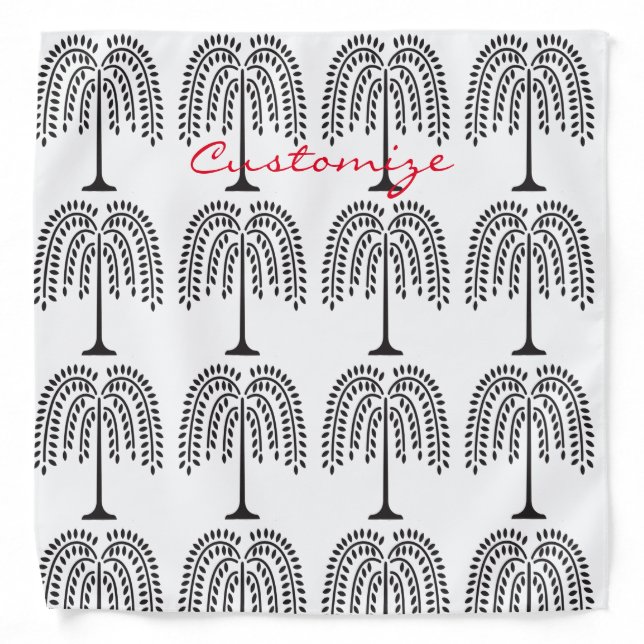 Weeping Willow Silhouette Thunder_Cove Bandana (Front)