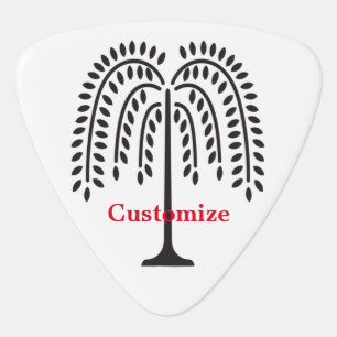 Weeping Willow Silhouette Thunder_Cove Guitar Pick