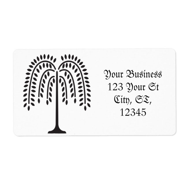 Weeping Willow Silhouette Thunder_Cove Label (Front)