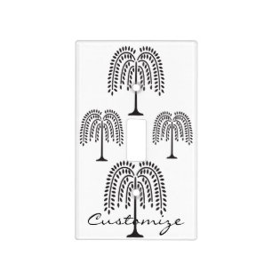 Weeping Willow Silhouette Thunder_Cove Light Switch Cover