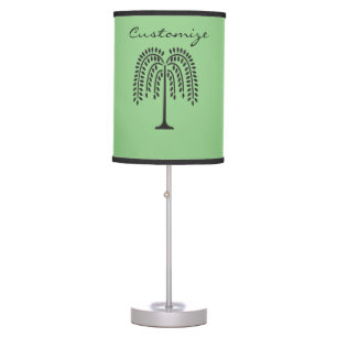 Weeping Willow Silhouette Thunder_Cove Table Lamp
