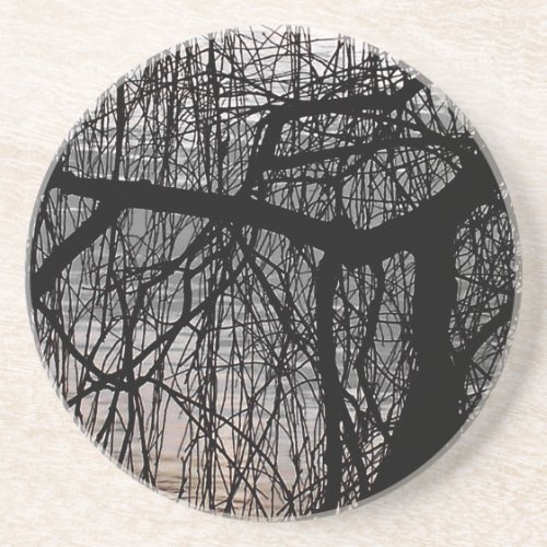 WEEPING WILLOW TREE DRINK COASTER
