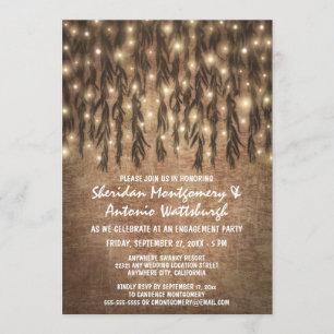 Weeping Willow Tree Engagement Party Invitations