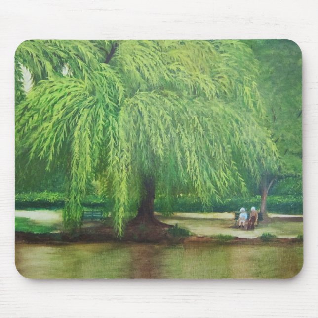 weeping willow tree mouse pad (Front)