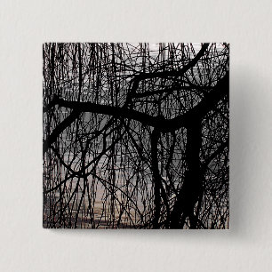 WEEPING WILLOW TREE PINBACK BUTTON