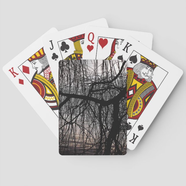 WEEPING WILLOW TREES  POKER CARDS (Back)