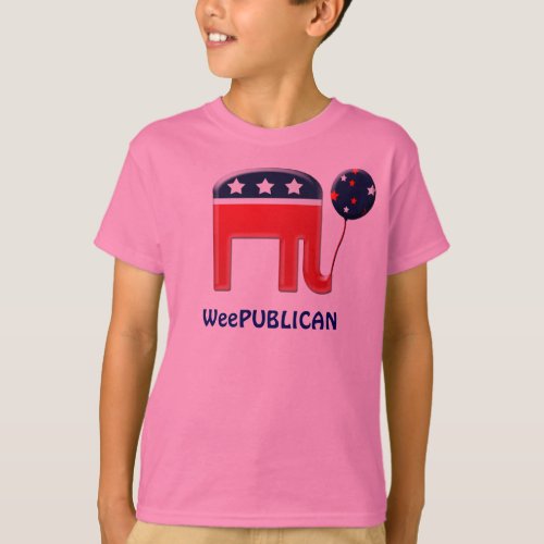 Weepublican cute elephant mascot CUSTOMIZE T_Shirt