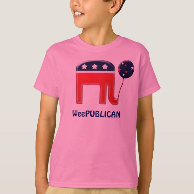 Weepublican cute elephant mascot CUSTOMIZE T-Shirt (Front)