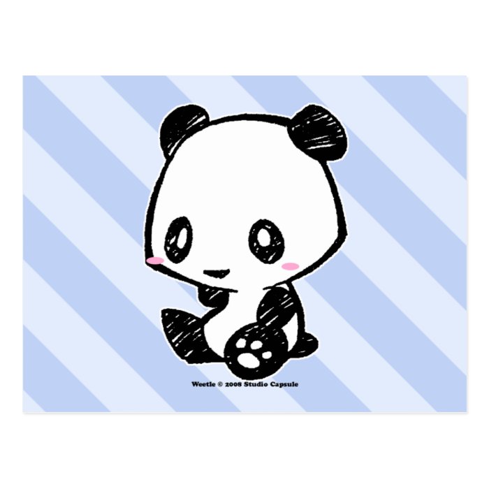 Weetle Panda Postcards