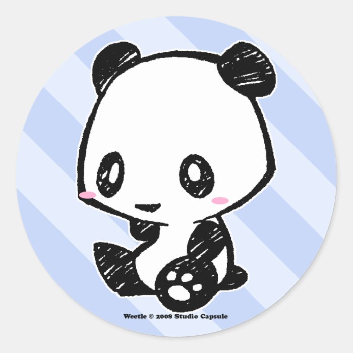 Weetle Panda Stickers