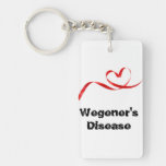 Wegener&#39;s Awareness, Find A Cure Keychain at Zazzle