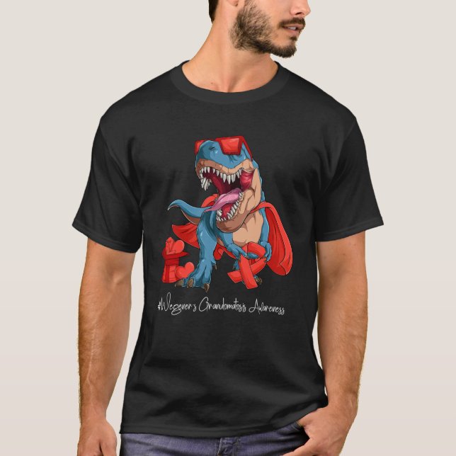 Wegeners Granulomatosis Awareness Month Red Ribbon T-Shirt (Front)